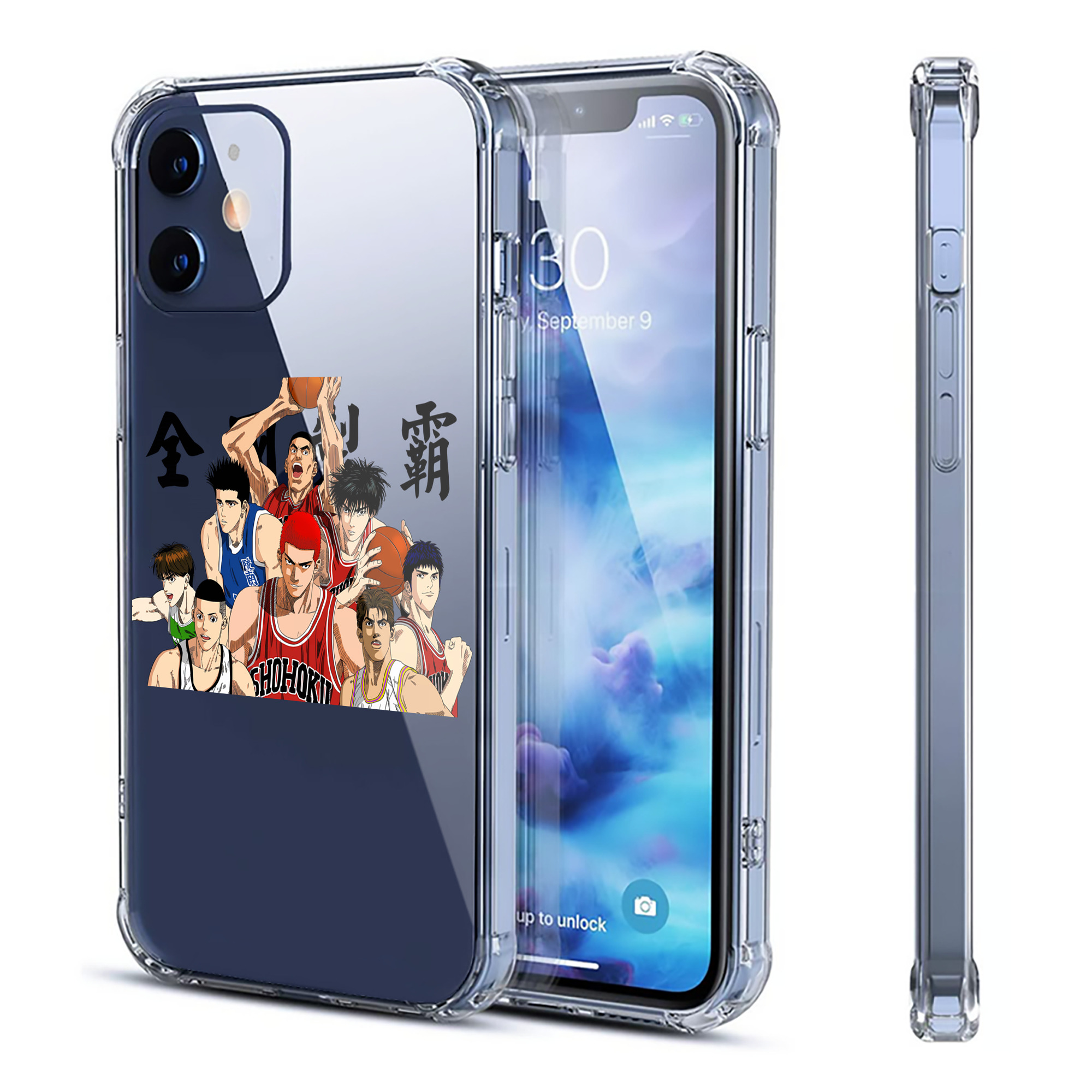 （画像用） SLAM DUNK／スラムダンク 【iPhone 12シリーズ対応】透明スマホケース（クリアソフトケース）